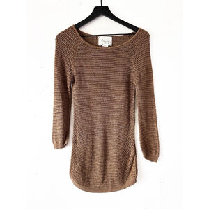 Urban Outfitters Coincidence & Chance Brown Textured Knit Sweater Women's Size S